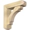 Ekena Millwork Merced Craftsman Rough Sawn Bracket w/ Offset Brace, Douglas Fir, 6"W x 22"D x 22"H BKT0604X22X22MRC04RDF - alternate 1